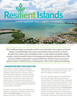 Cover of the Resilient Islands overview in English.