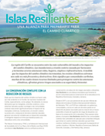 Cover of the Resilient Islands overview in Spanish.