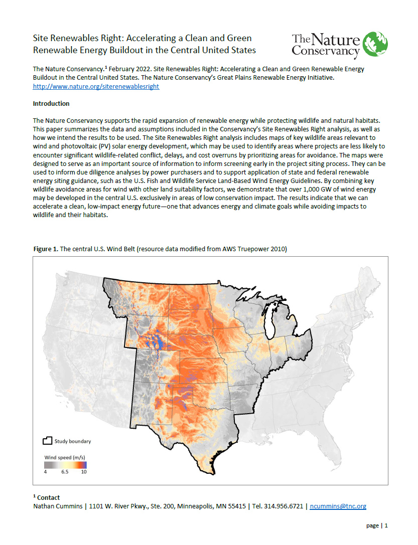 Cover of Site Renewables Right methods paper. 