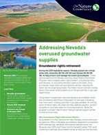 First page of the groundwater rights retirement flyer.