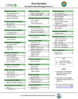 The Midlands Master Naturalists created a bird checklist for TNC's Peachtree Rock Heritage Preserve in South Carolina.