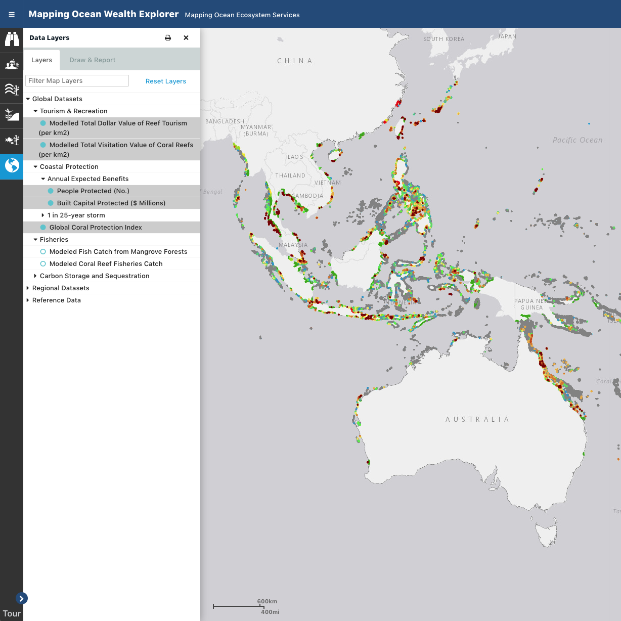 Screen grab from the Mapping Ocean Wealth online tool.