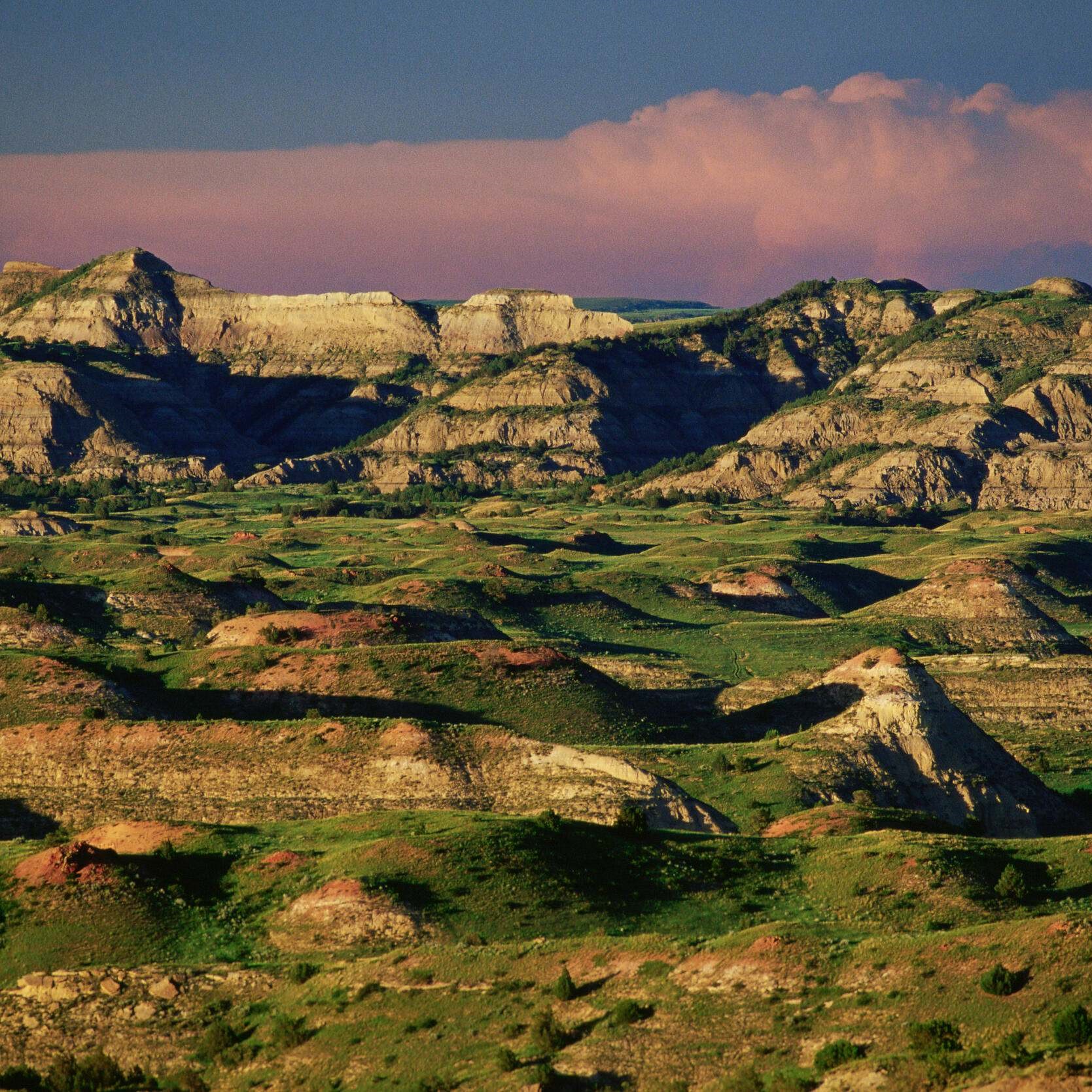 View of badlands.