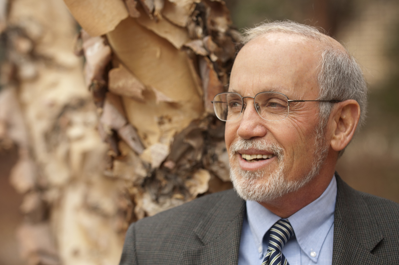 Bob Bendick smiles for his portrait.