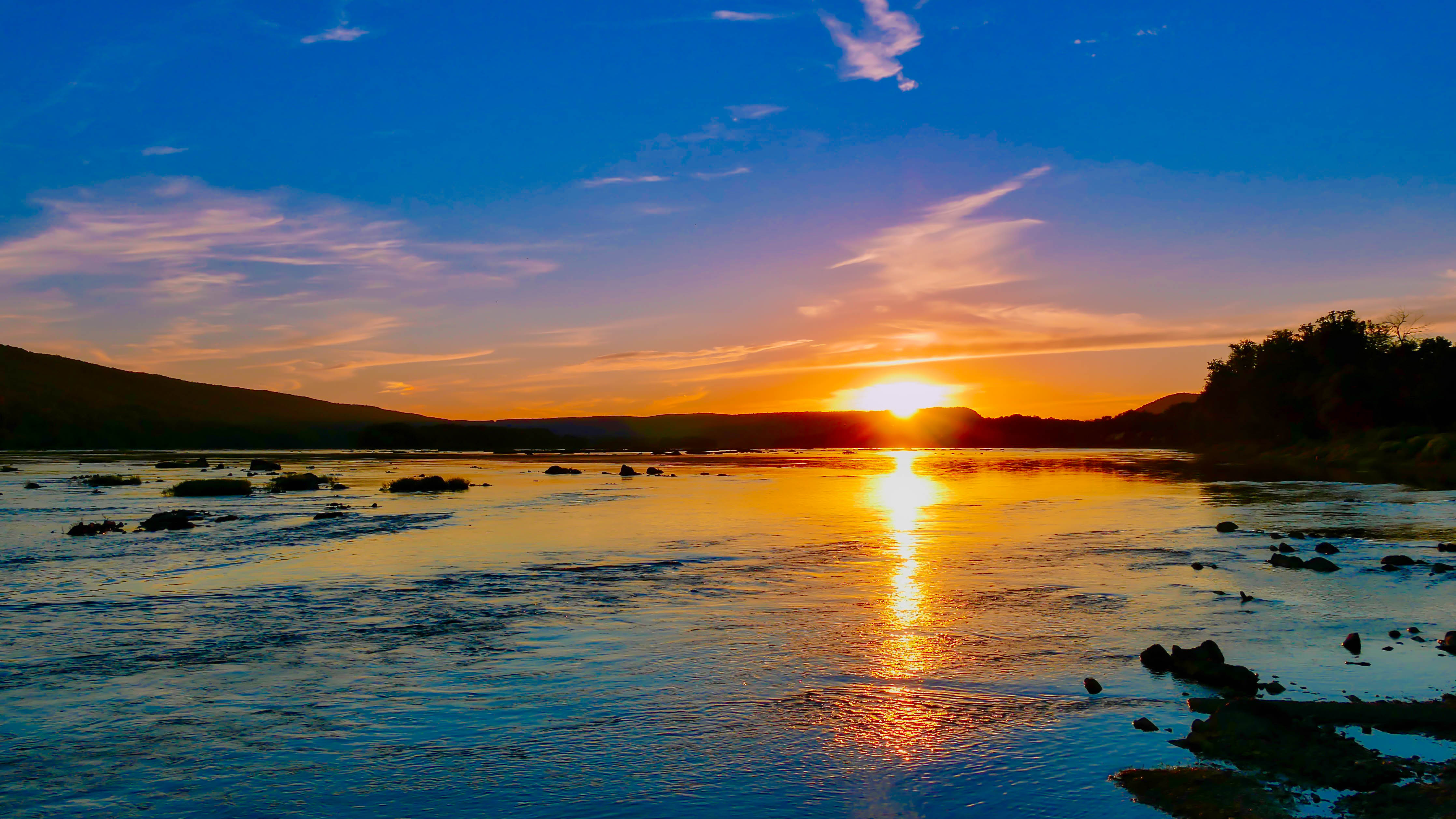 The sunsets of the Susquehanna River.