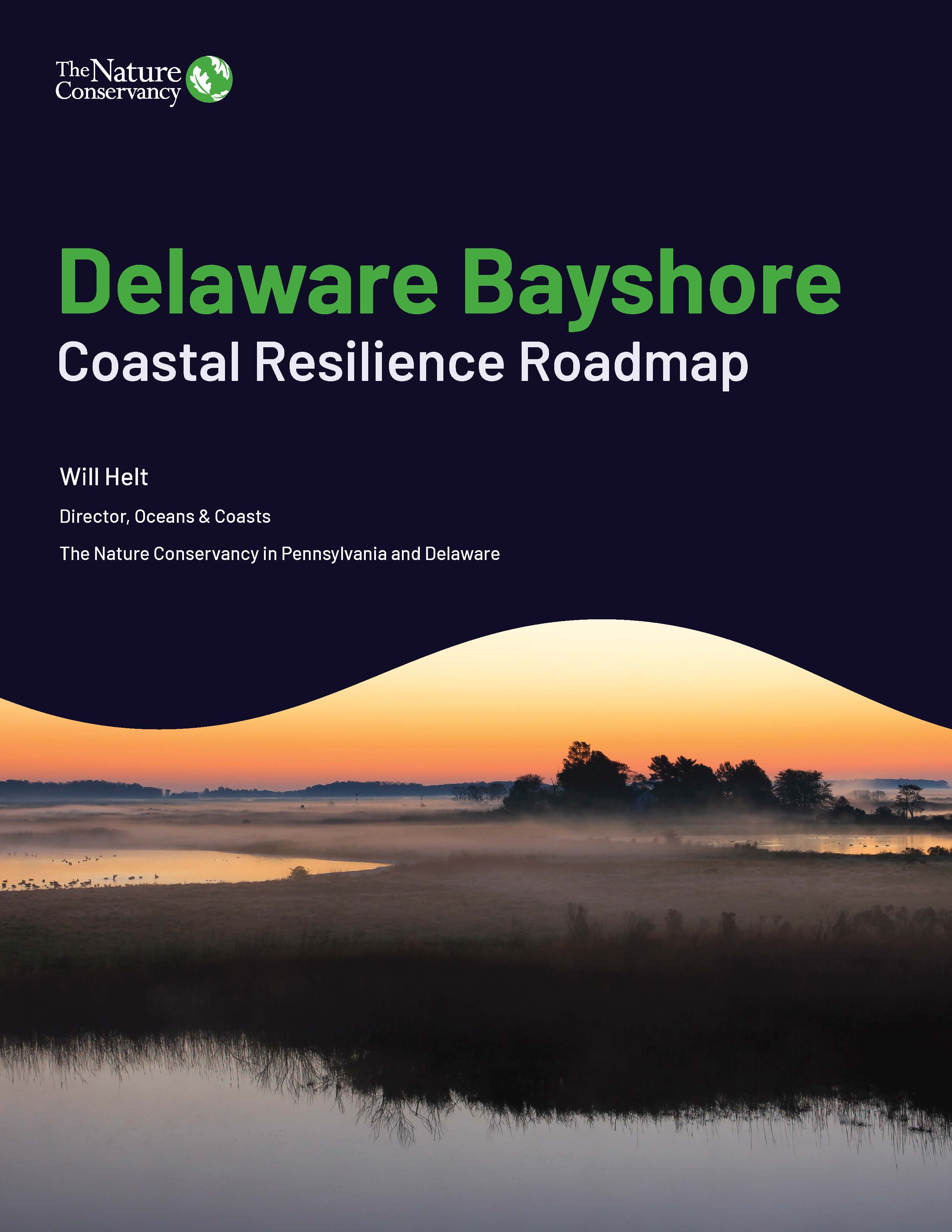 A phot of the cover of the Coastaal Resilience Roadmap.