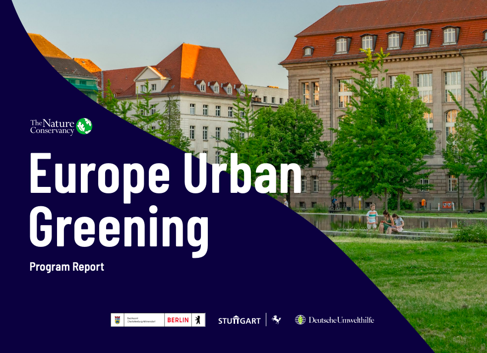 Cover of Europe Urban Greening report.
