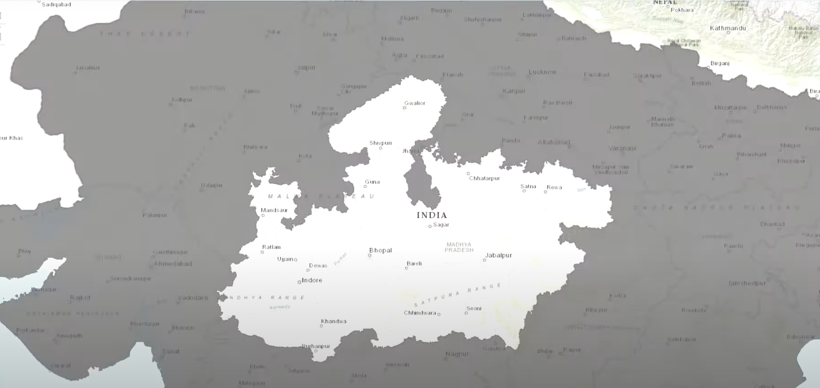 siting tool map interface