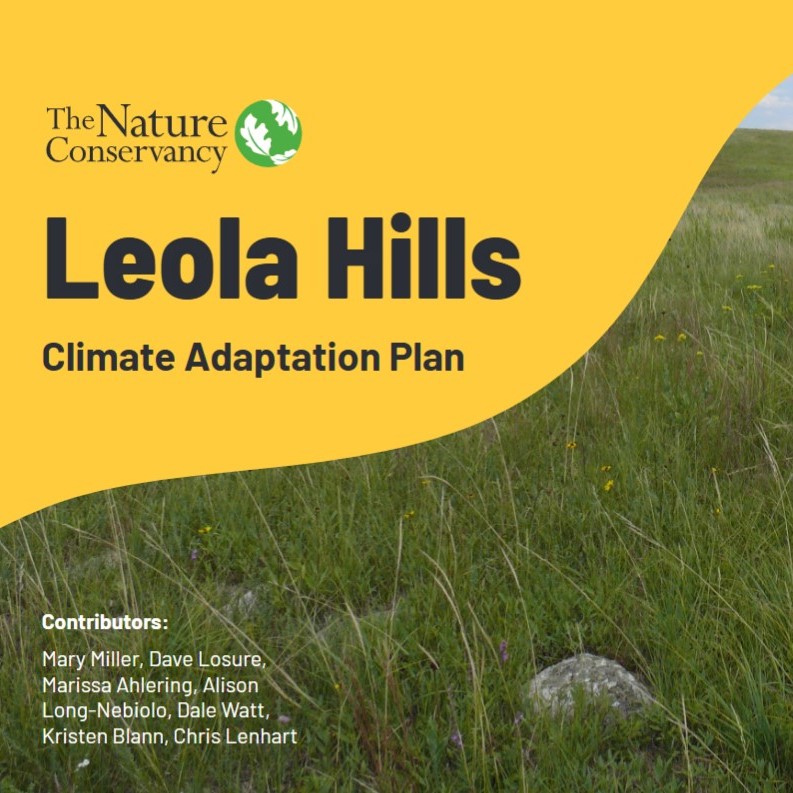 Leola Hills climate action plan cover page.