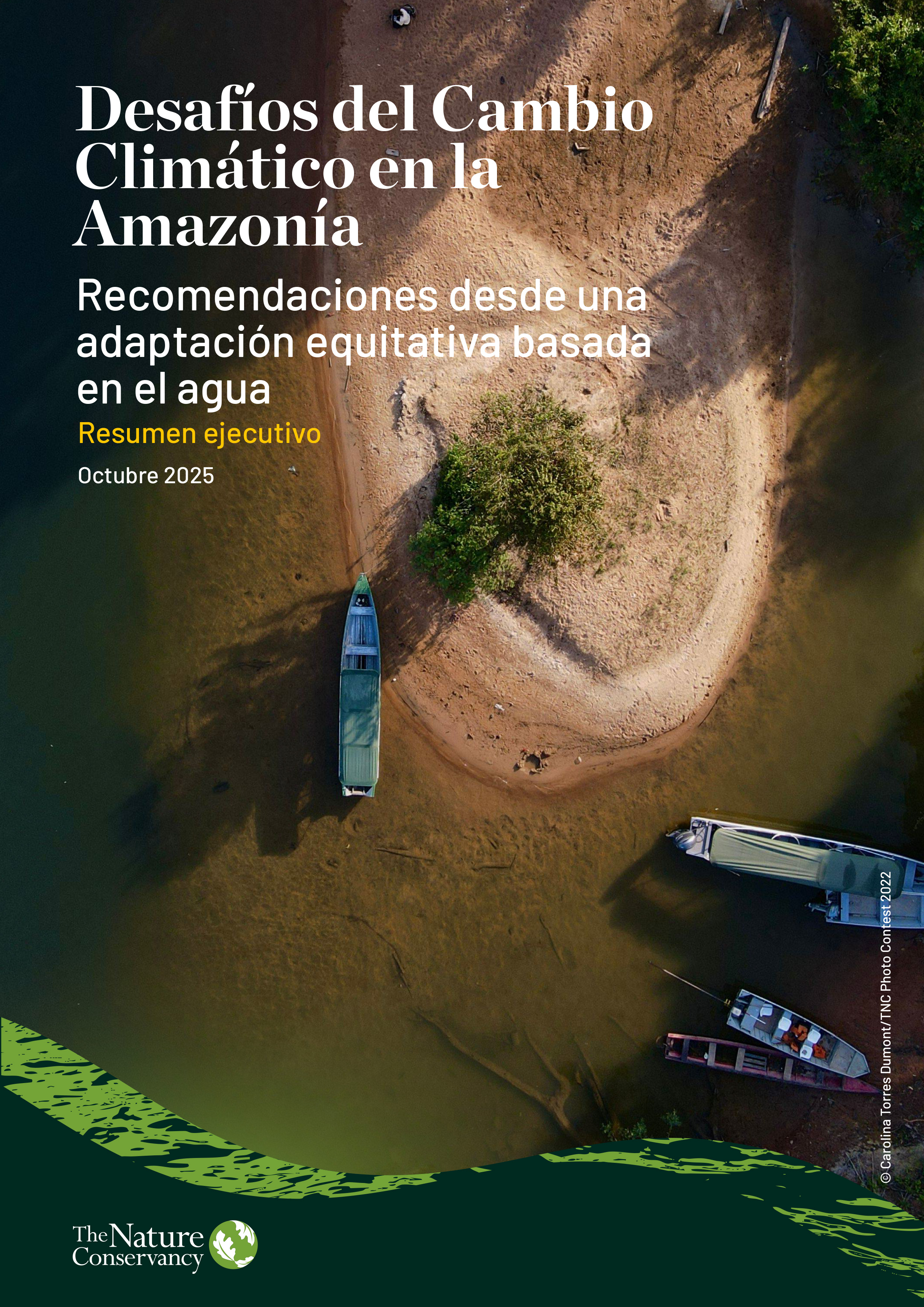 Portada resumen ejecutivo Desafíos del Cambio Climático en la Amazonía.