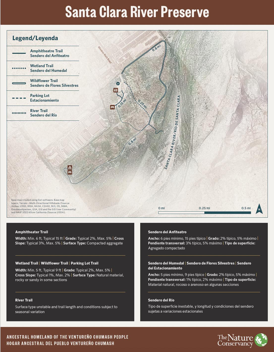Santa Clara River Preserve map.