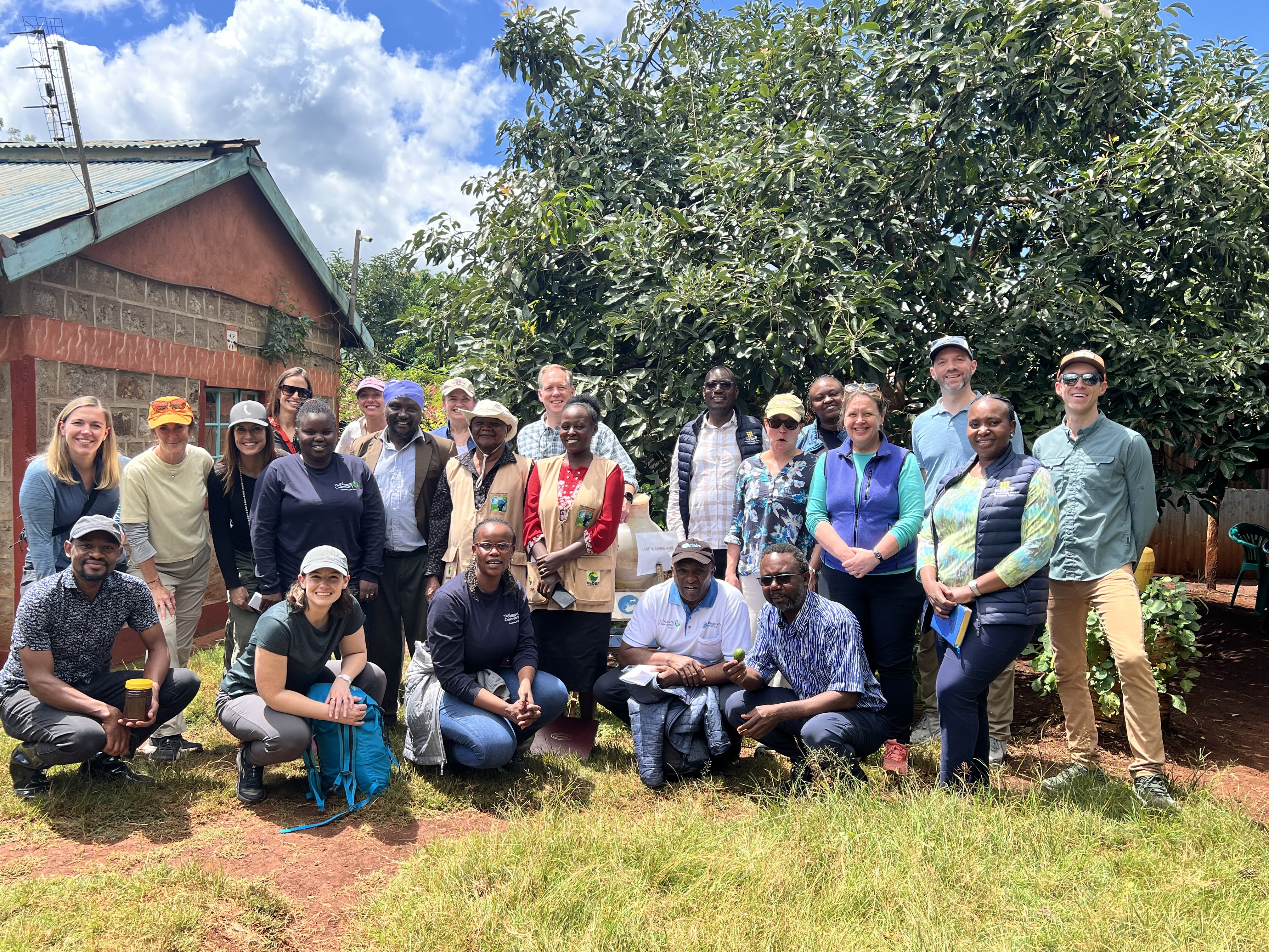 A group photo of TNC staff and partners in Kenya. 