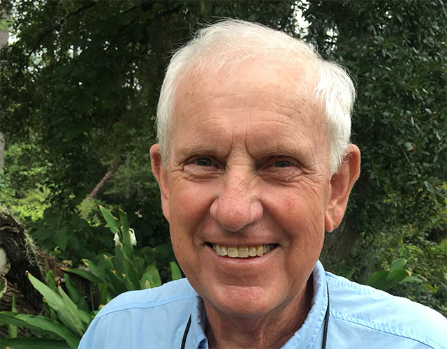 Candid portrait of Sandy Island steward Furman Long.