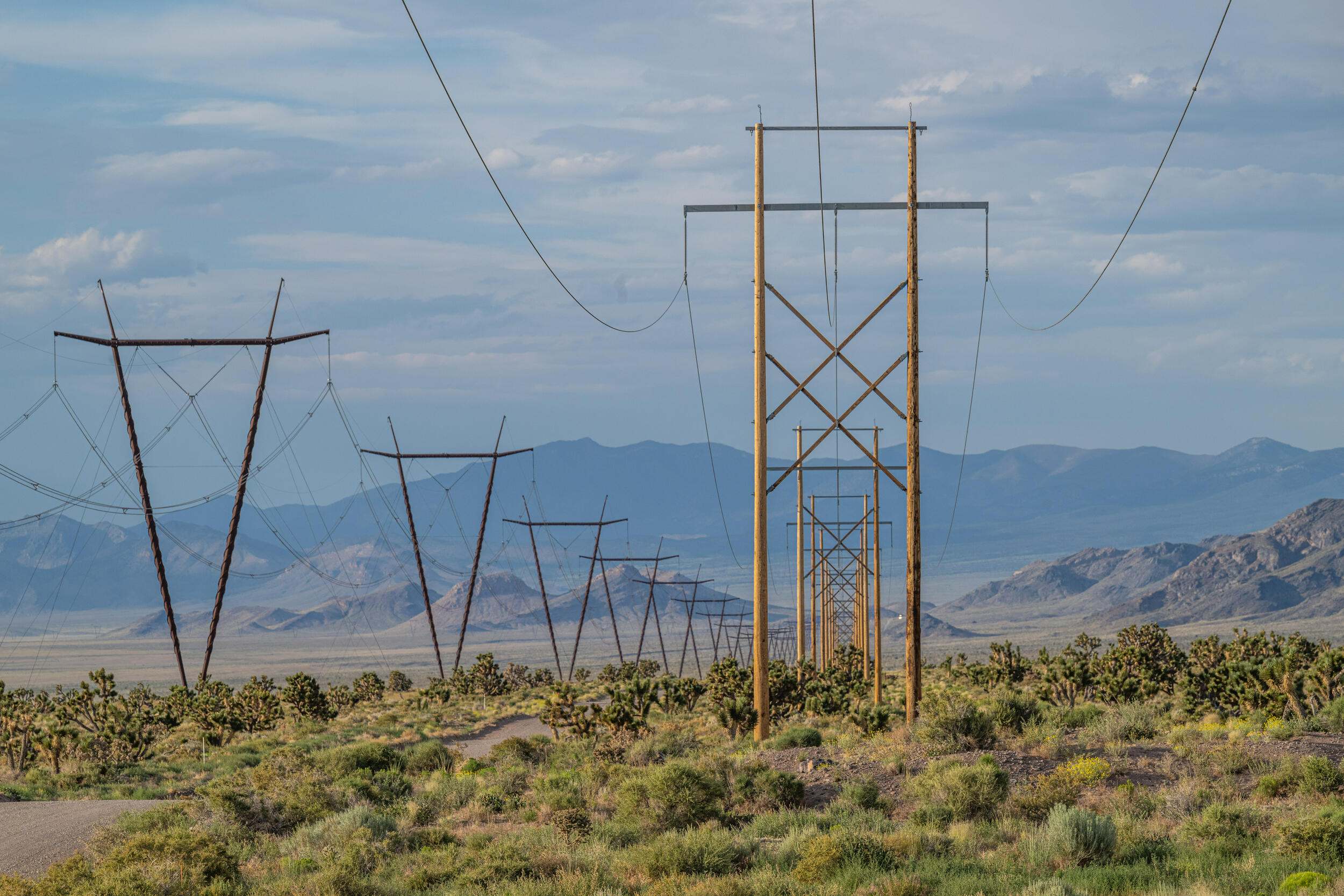 Power lines in Nevada.